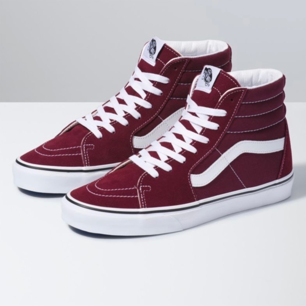 Maroon Hi-Top Vans ♥️